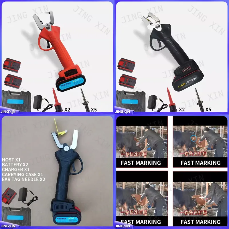 Cattle Ear Tag Applicator - เครื่องมือติดแท็กหูสัตว์แบบอัตโนมัติสำหรับปศุสัตว์ เครื่องติดแท็กหูไฟฟ้าสำหรับวัวและแกะ