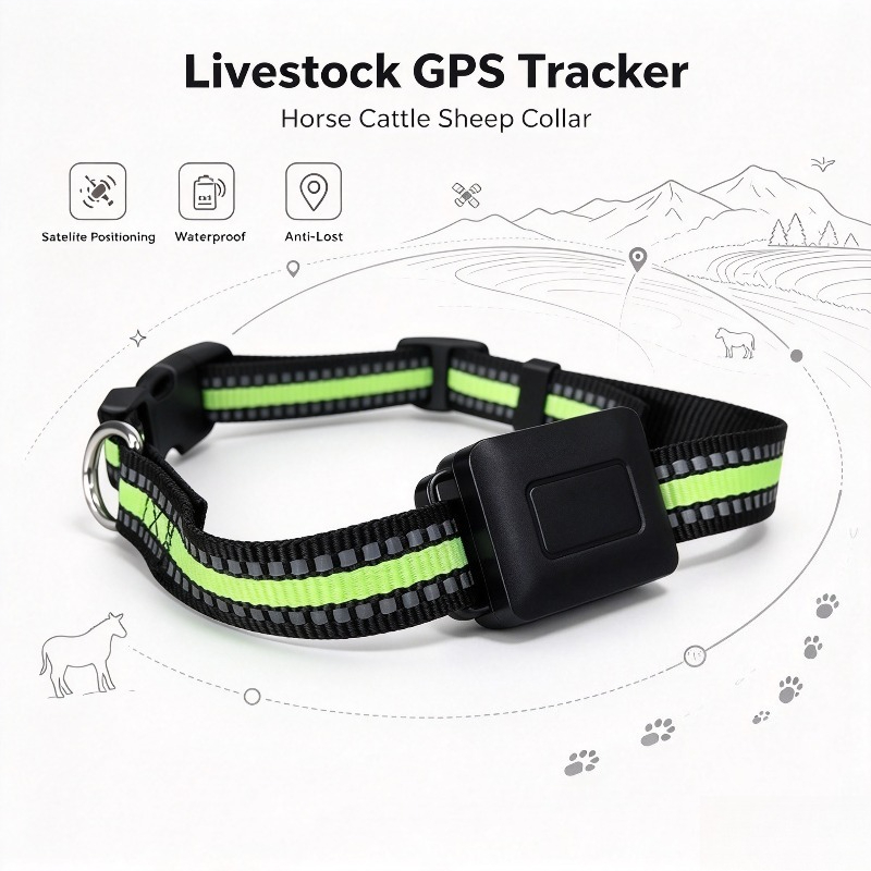 Gps Tracker Cattle Collar - อุปกรณ์ติดตามสัตว์ด้วยดาวเทียม GPS สำหรับวัว แกะ ม้า ใช้ในพื้นที่ทุ่งหญ้าบนภูเขา