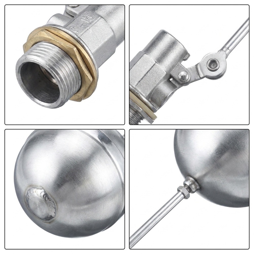 Livestock Water Trough Float Valve - วาล์วลูกลอยสแตนเลสสตีล ขนาด 3/4 นิ้ว NPT ควบคุมระดับน้ำอัตโนมัติ