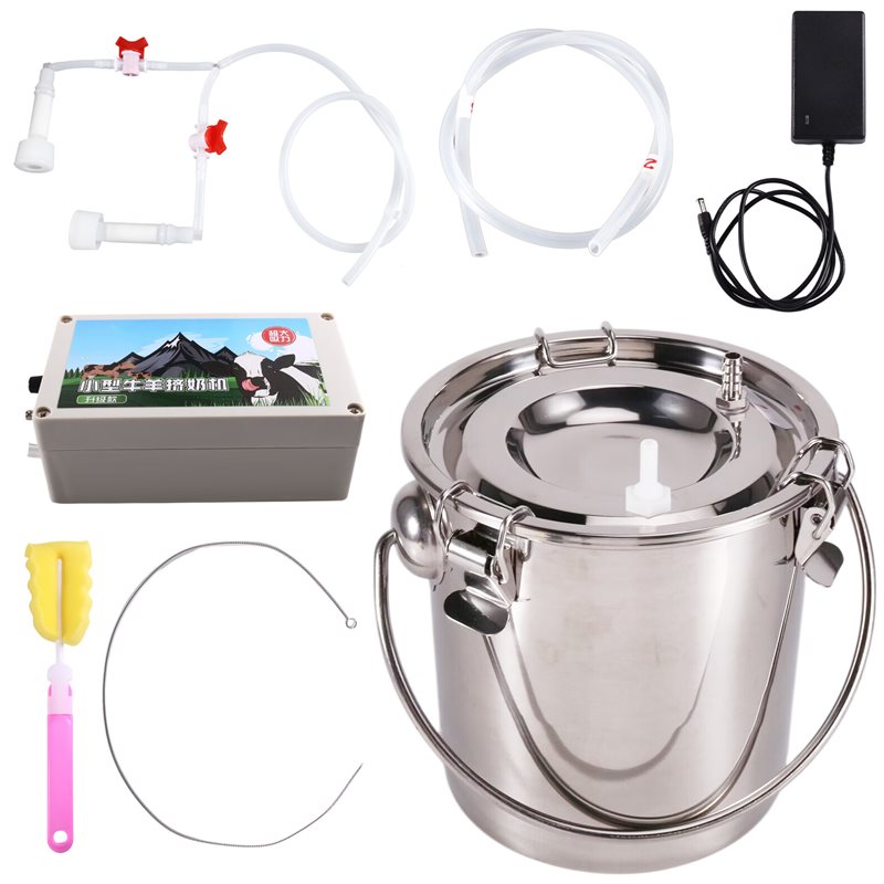Goat Milking Machine Portable - เครื่องรีดนมแบบสุญญากาศ 3 ลิตร แบบพกพา หัวคู่ สำหรับแพะ
