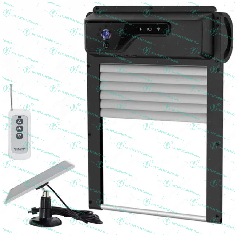 Automatic Chicken Door Opener Solar - ประตูเล้าไก่เปิด-ปิดอัตโนมัติพลังงานแสงอาทิตย์ พร้อมกล้องและรีโมทคอนโทรล