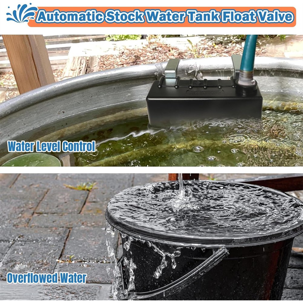 Livestock Water Trough Float Valve - วาล์วลอยน้ำแบบมืออาชีพสำหรับรางน้ำสัตว์ - ดีไซน์เติมน้ำอัตโนมัติ เหมาะกับสายขนาดมาตรฐาน 3/4 นิ้ว