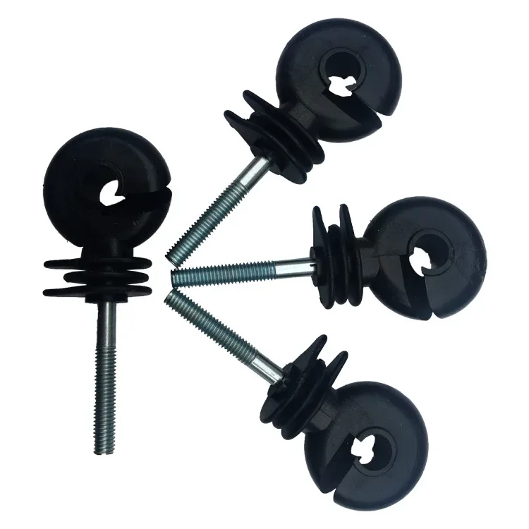 Electric Fence Insulator Post - 50 ชิ้น ฉนวนรั้วไฟฟ้าแบบขันเกลียว แข็งแรง ทนทาน และง่ายต่อการบิด
