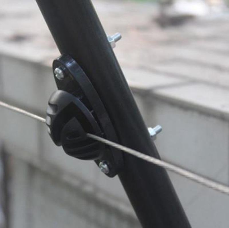 Electric Fence Insulator Post - รั้วไฟฟ้าอลูมิเนียมอัลลอยด์ตะขอแหวน10ชิ้น/ล็อตรั้วไฟฟ้า