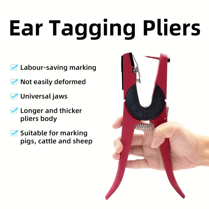 Cattle Ear Tag Applicator - หูคีมปศุสัตว์สัตว์หูแท็กปืน Applicator สําหรับแกะแพะหมูวัวกระต่าย Veterinary MARKER CLAMP