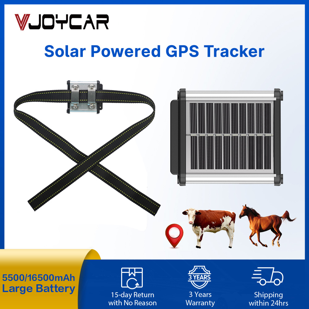 Gps Tracker Cattle Collar - Vjoycar 2023ใหม่วัว GPS Tracker แผงโซล่า Collar