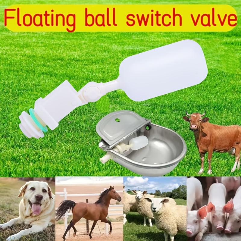 Livestock Water Trough Float Valve - วาล์วน้ำแบบลอยสำหรับปศุสัตว์ 2 ชิ้น ขนาด 1/2 นิ้ว