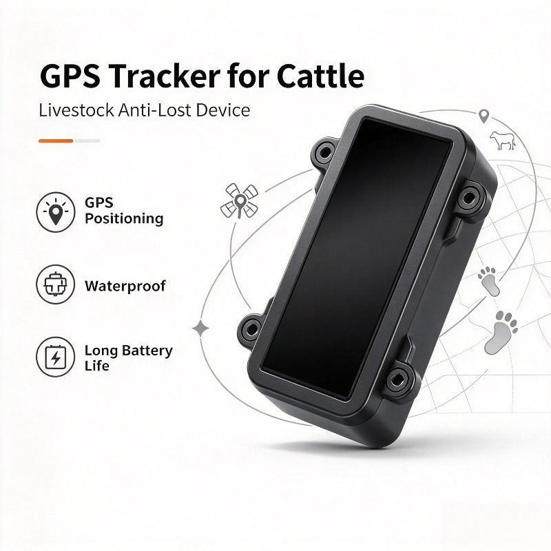Gps Tracker Cattle Collar - อุปกรณ์ติดตามสัตว์ GPS Beidou สำหรับปศุสัตว์ เช่น วัว