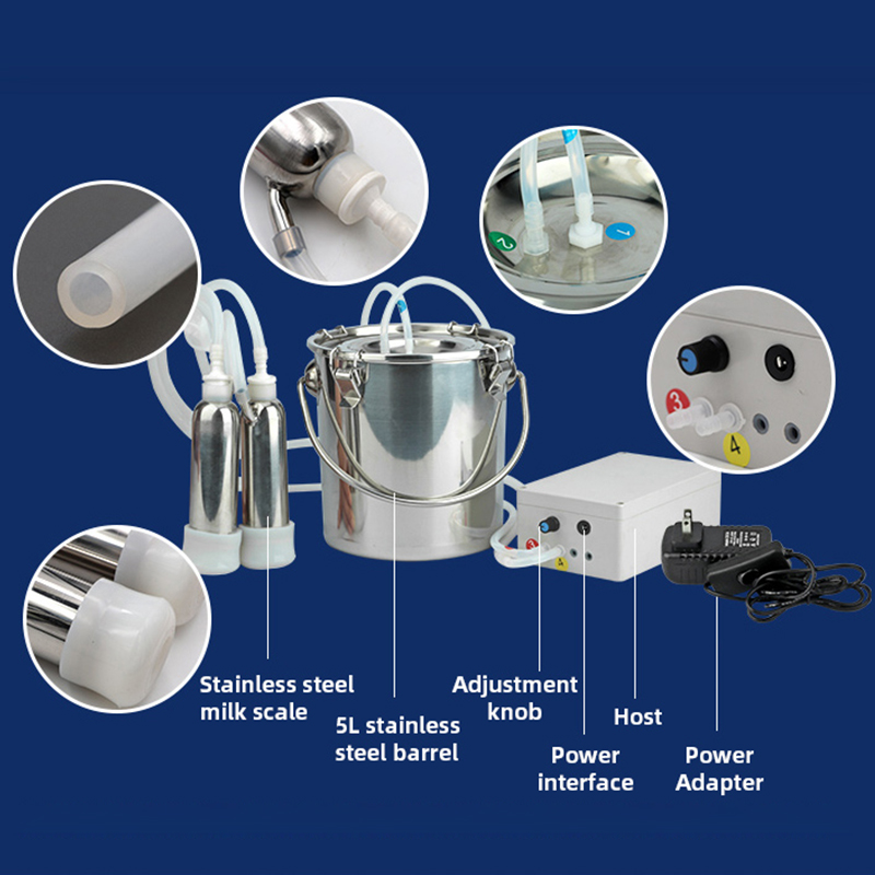 เครื่องรีดนมไฟฟ้าแบบพัลซิ่ง 3L - Goat Milking Machine Portable บทวิจารณ์และราคา