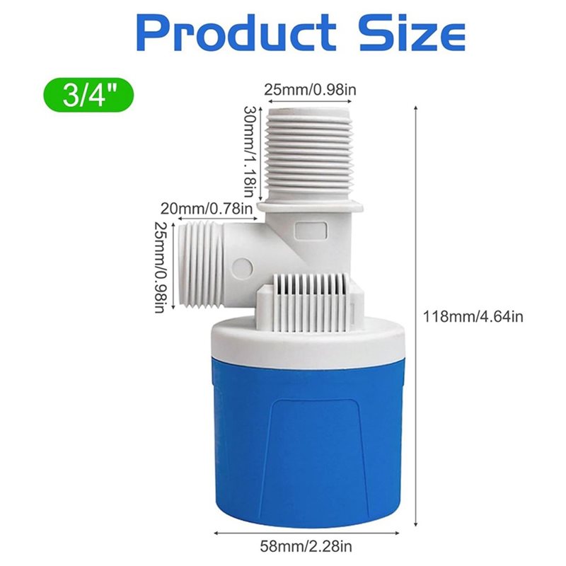DT17 วาล์วน้ำแบบลอยตัวทางเข้าด - Livestock Water Trough Float Valve บทวิจารณ์และราคา