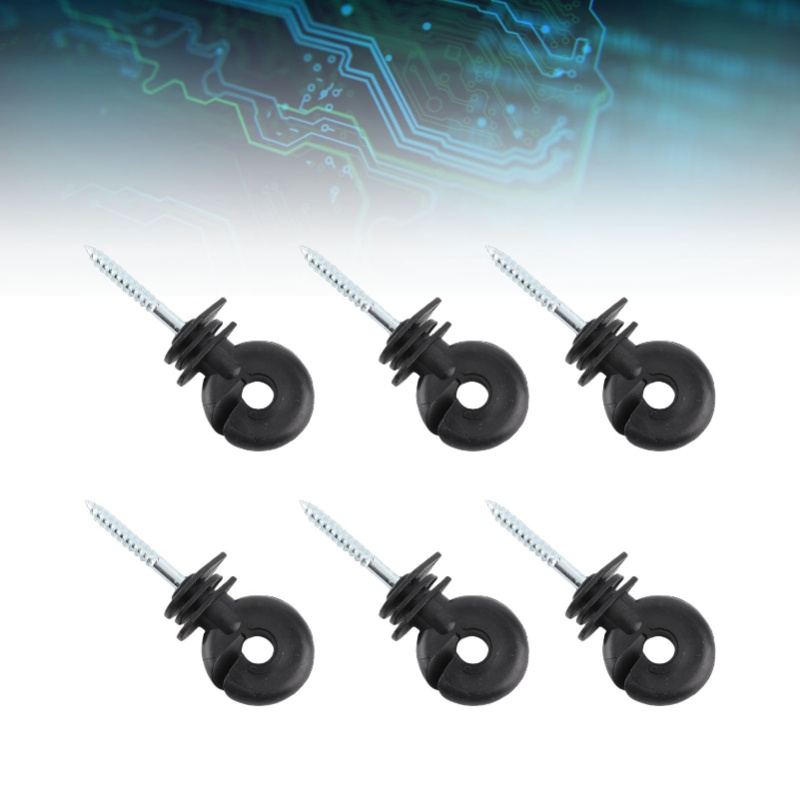 ฉนวนวงแหวนแบบสกรูสั้น 100 ชิ้น - Electric Fence Insulator Post บทวิจารณ์และราคา