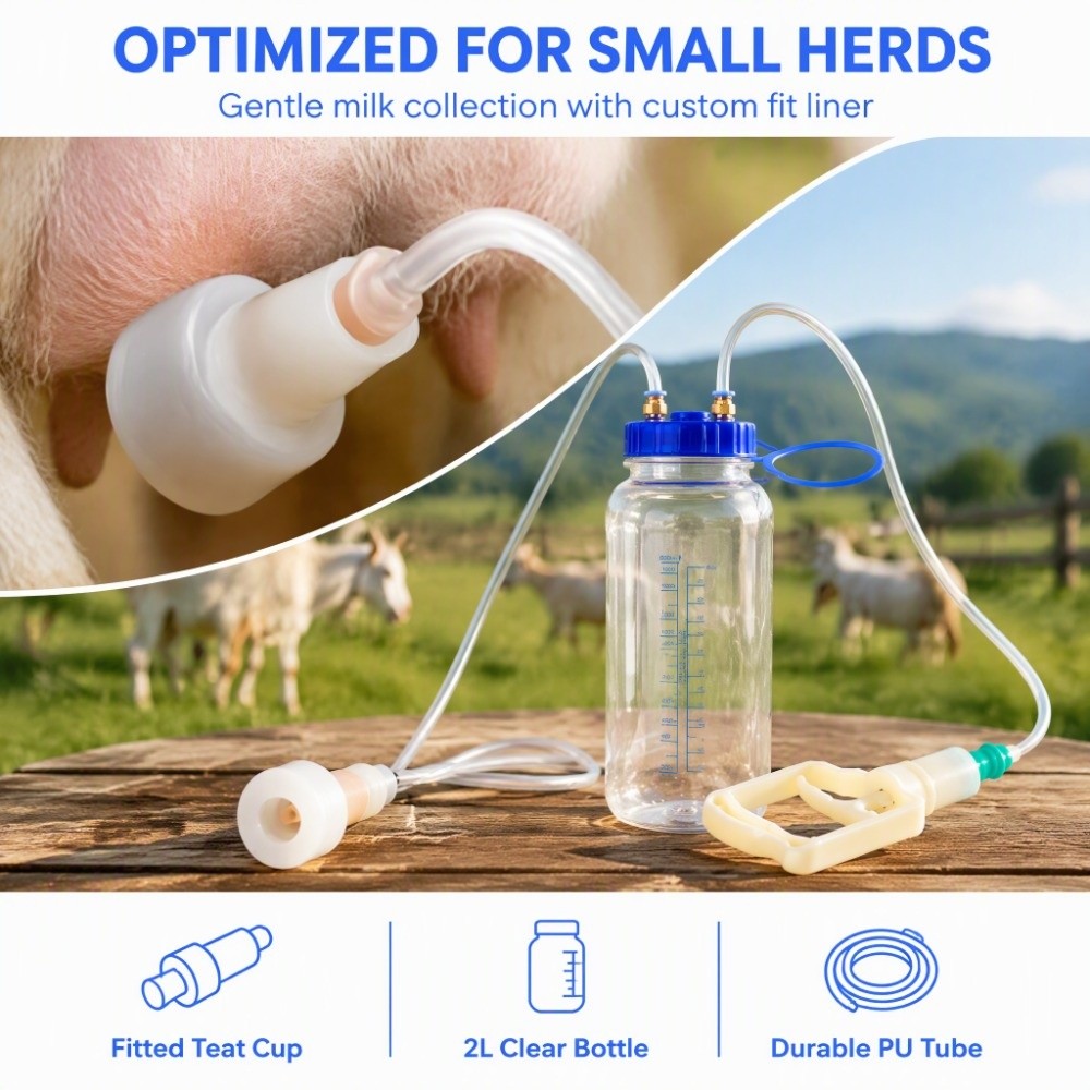 1 ชุด เครื่องรีดนมแพะแบบใช้แรง - Goat Milking Machine Portable บทวิจารณ์และราคา