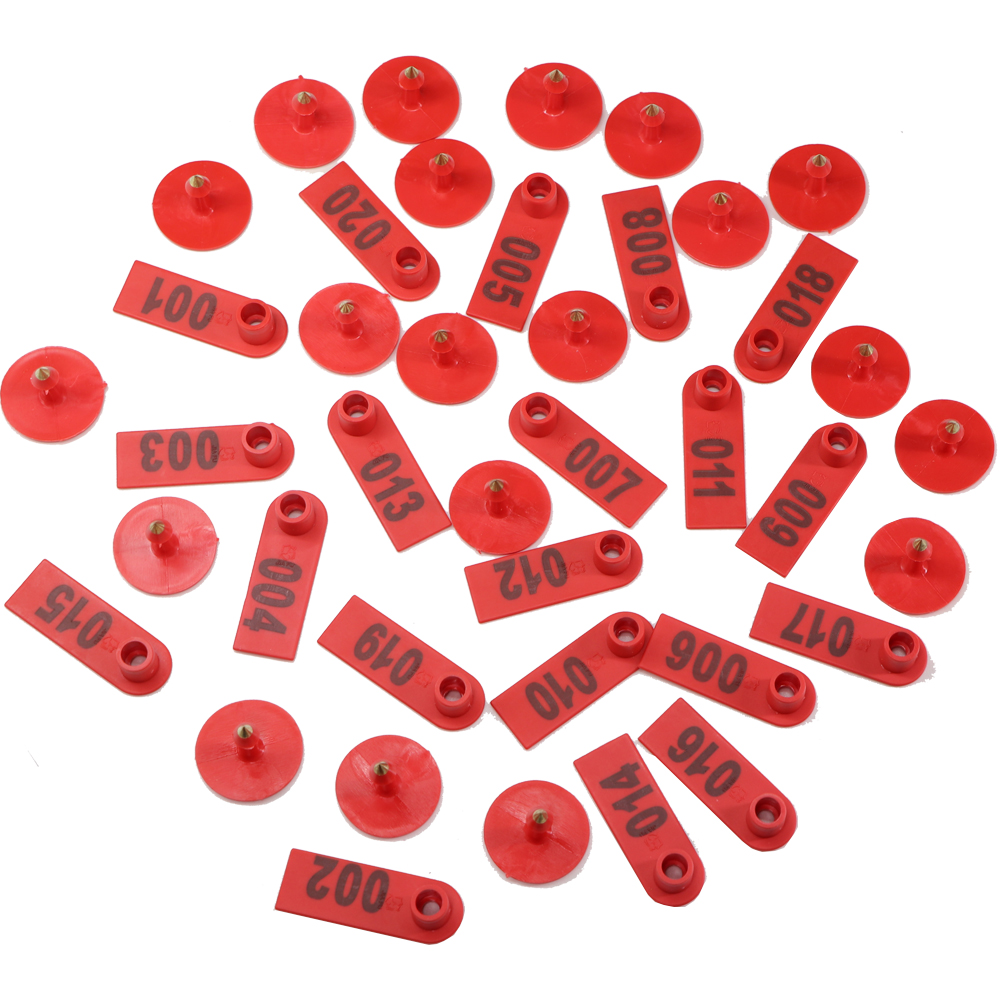 20ชิ้น6สีป้ายพลาสติกหูแกะวัวพร - Cattle Ear Tag Applicator บทวิจารณ์และราคา