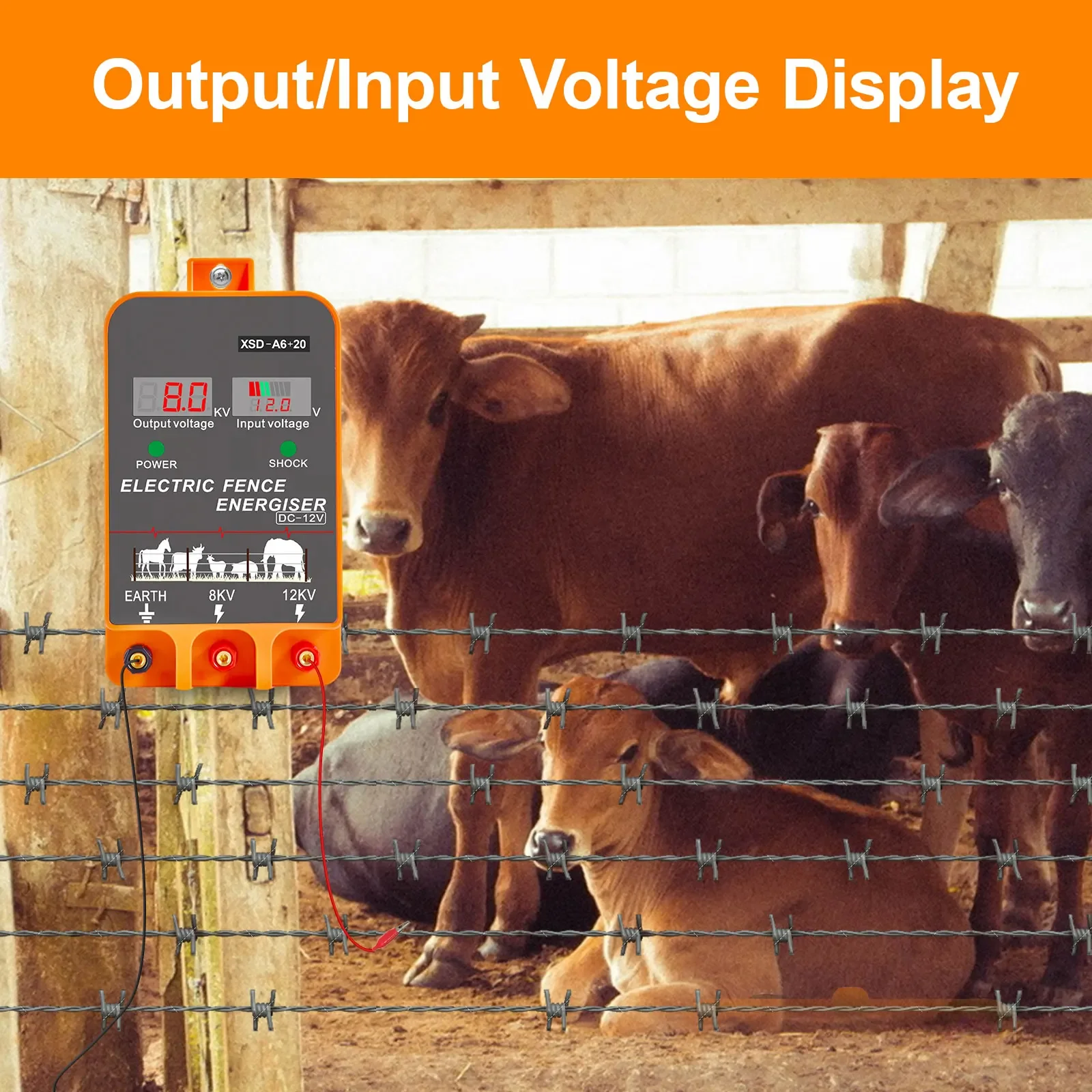 เครื่องจ่ายไฟรั้วไฟฟ้า 20 กม.  - Livestock Fence Energizer 12V บทวิจารณ์และราคา