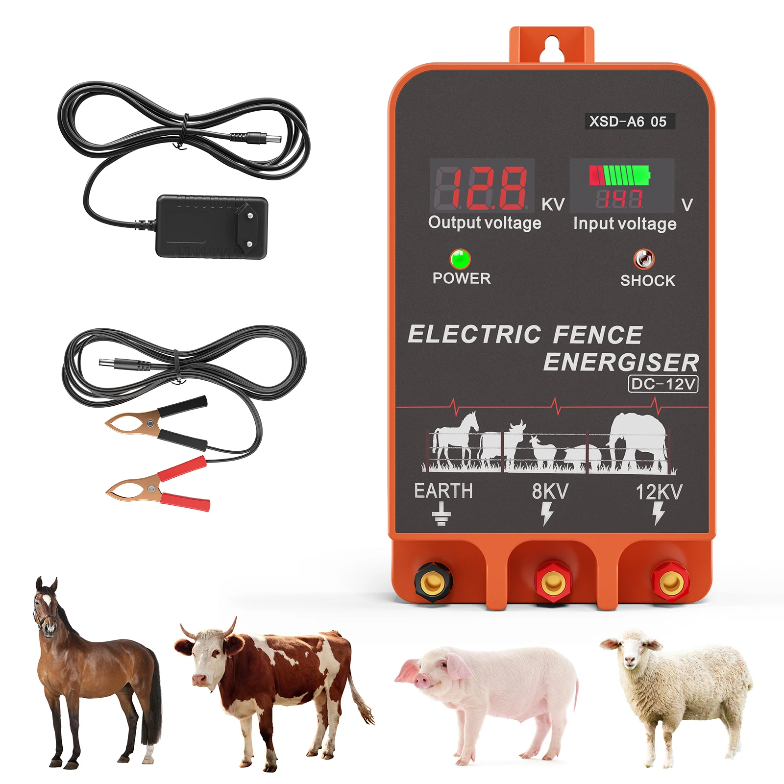 เครื่องจ่ายไฟรั้วไฟฟ้า a*-5 KM - Livestock Fence Energizer 12V บทวิจารณ์และราคา