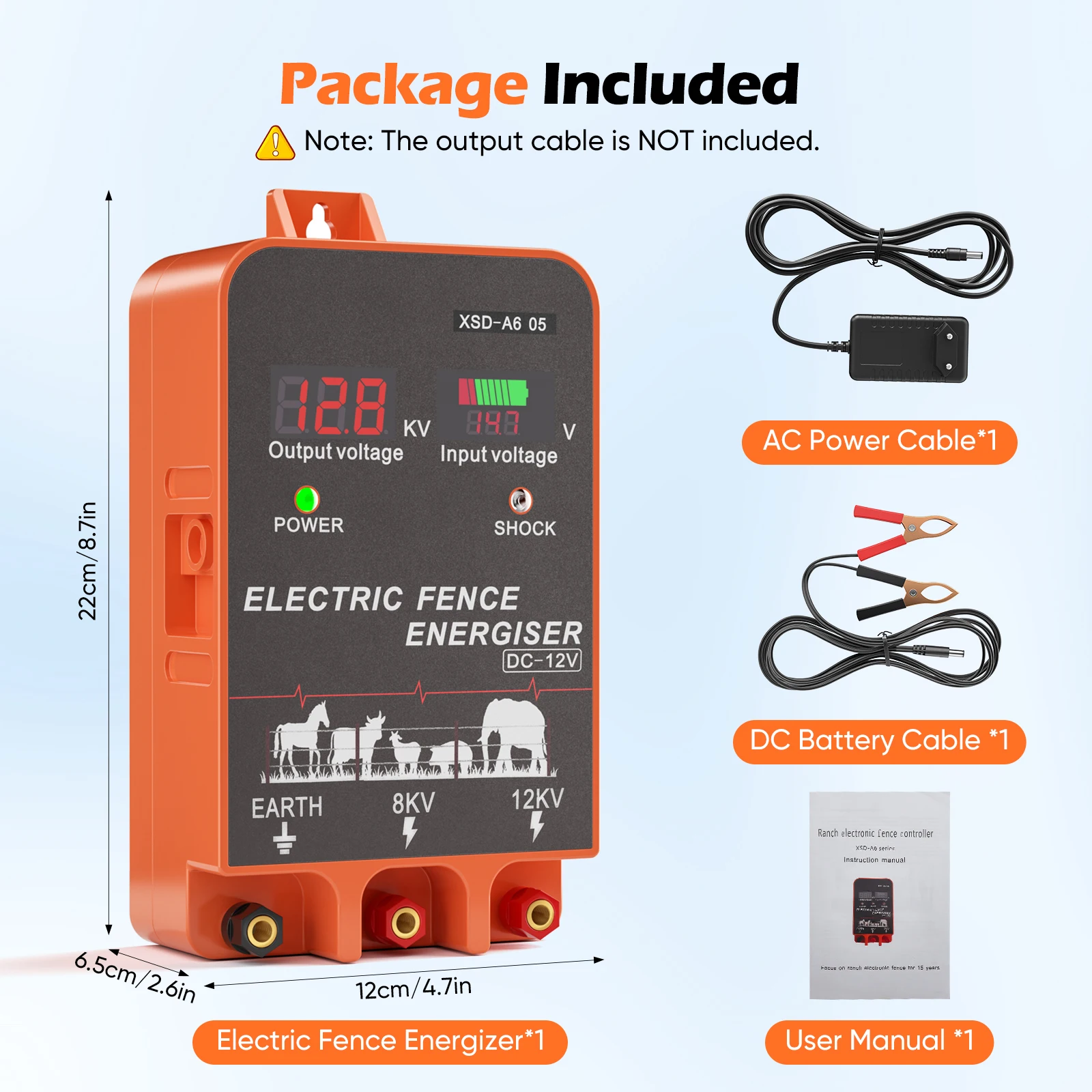 เครื่องจ่ายไฟรั้วไฟฟ้า a*-5 KM - Livestock Fence Energizer 12V บทวิจารณ์และราคา