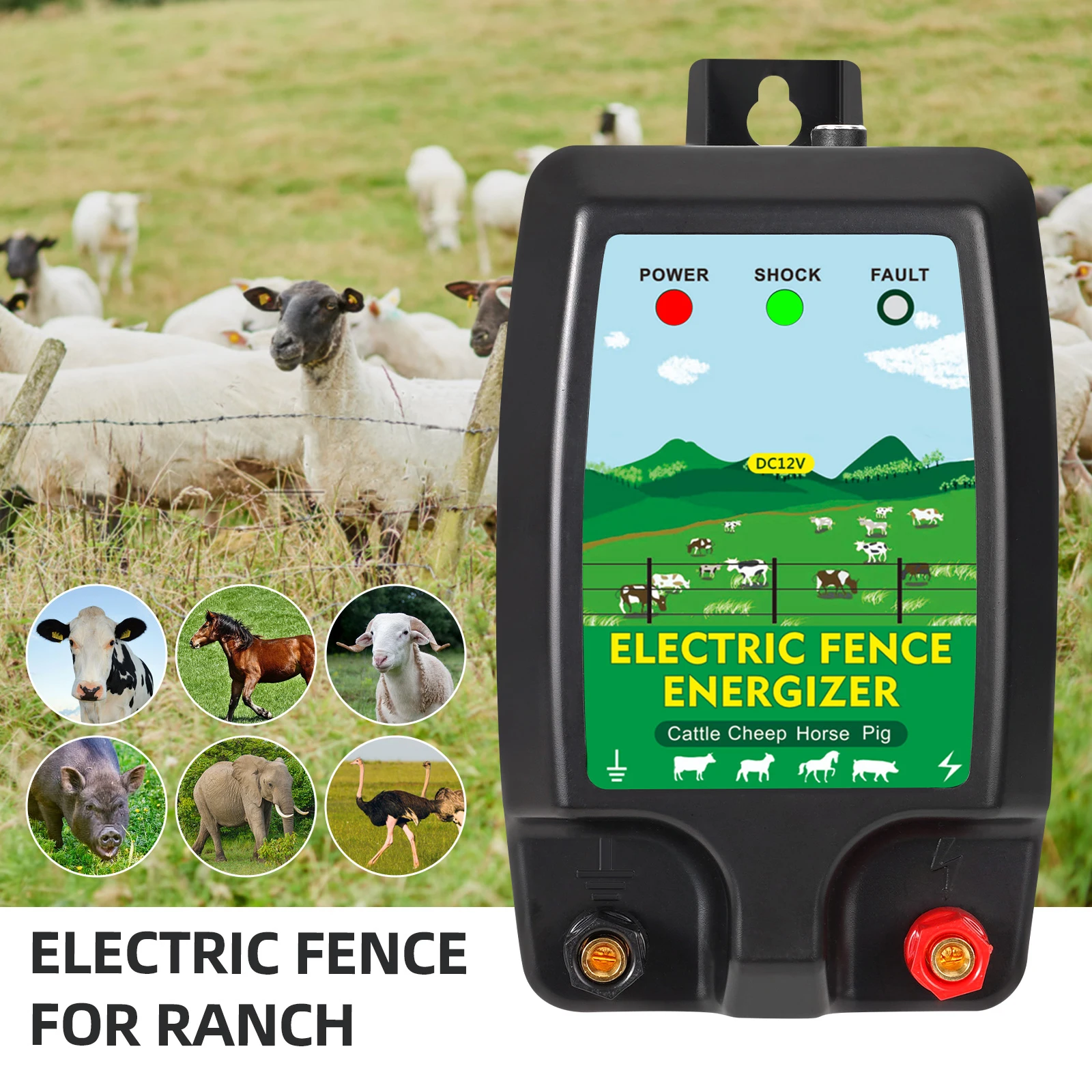เครื่องควบคุมแรงดันไฟฟ้าสูงสำห - Livestock Fence Energizer 12V บทวิจารณ์และราคา