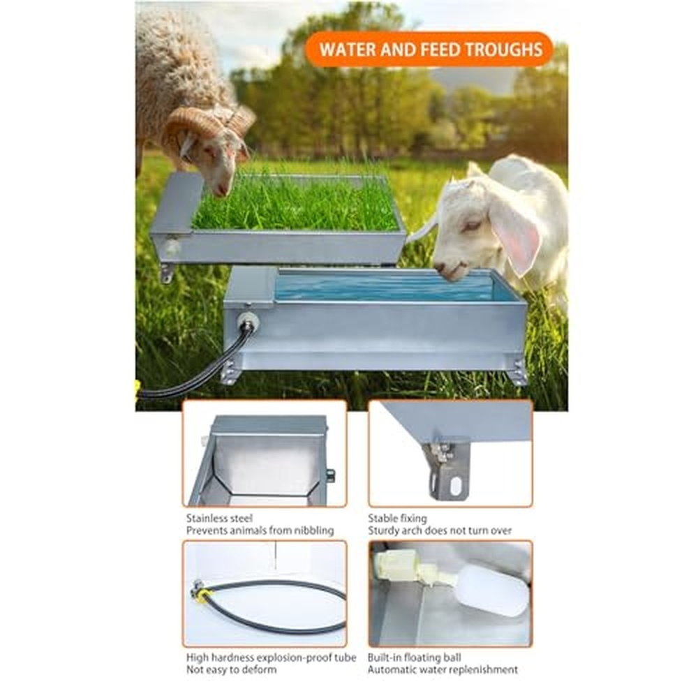 รางน้ำสำหรับปศุสัตว์แบบอัตโนมั - Livestock Water Trough Float Valve บทวิจารณ์และราคา