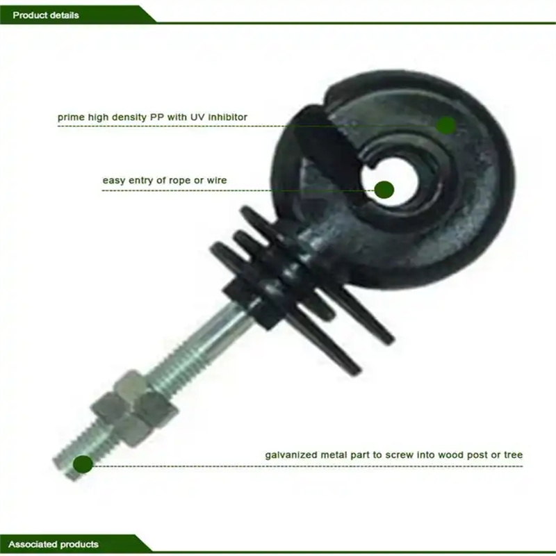 ฉนวนรั้วไฟฟ้าสำหรับห่วงเกลียวส - Electric Fence Insulator Post บทวิจารณ์และราคา
