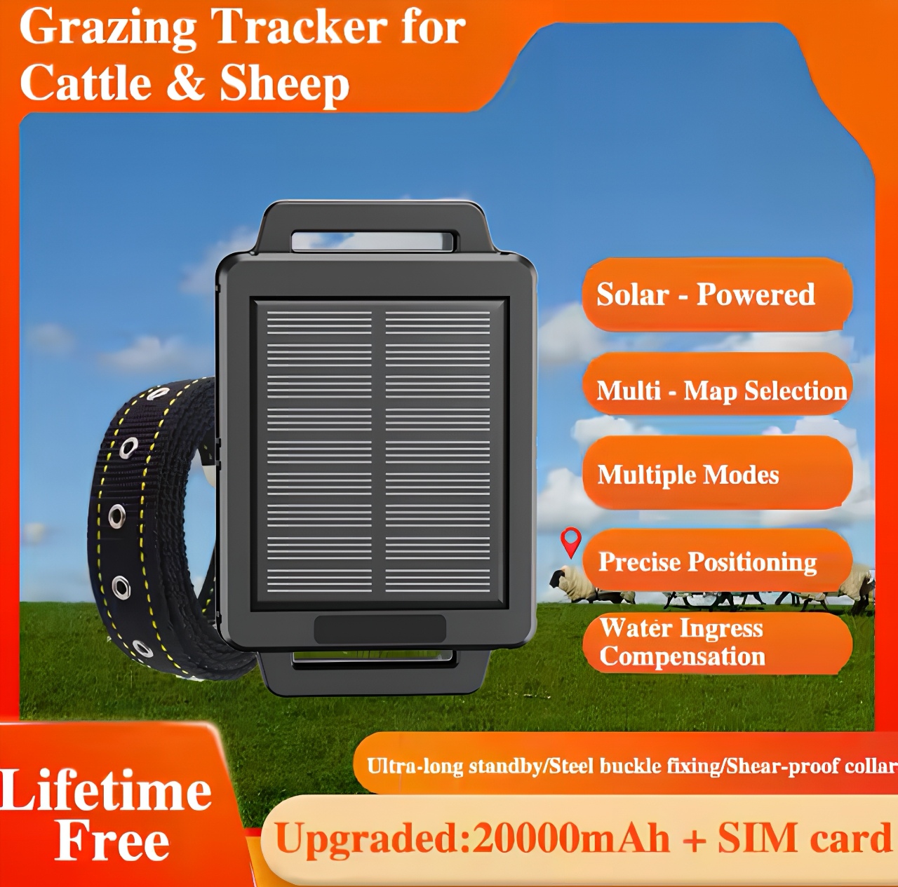 เครื่องติดตาม GPS อัจฉริยะรุ่น - Animal Gps Tracker 4G Solar บทวิจารณ์และราคา