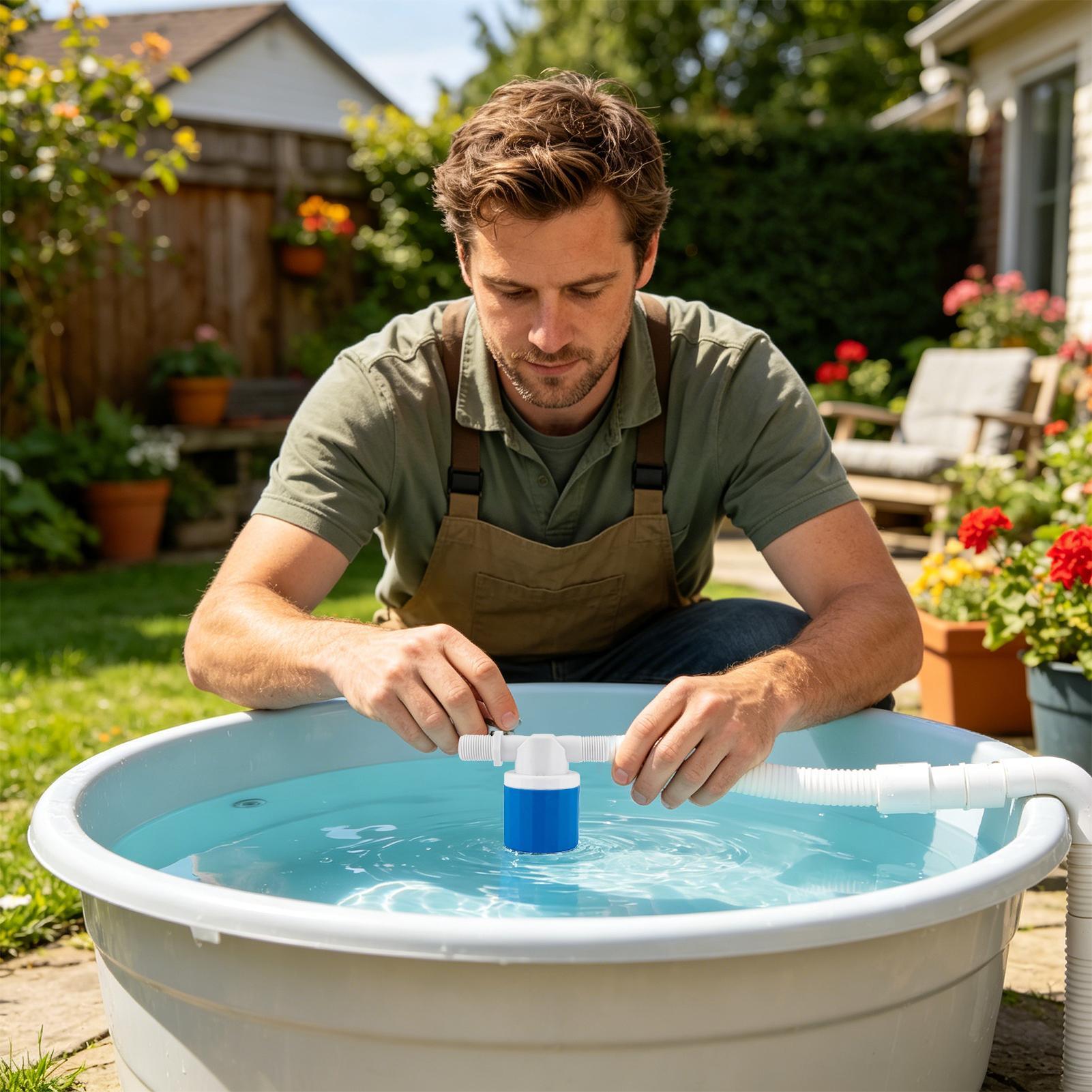 วาล์วลูกลอยถังเก็บน้ำ ติดตั้งง - Livestock Water Trough Float Valve บทวิจารณ์และราคา