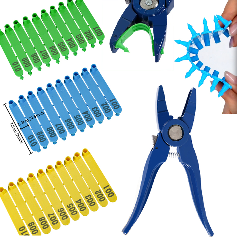 แท็กหูแกะแบบรวม 100 ชิ้น/คีมติ - Cattle Ear Tag Applicator บทวิจารณ์และราคา