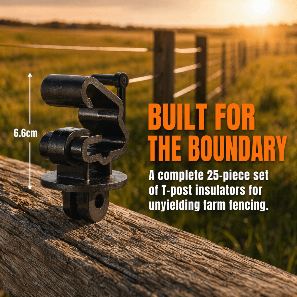 ฉนวนพลาสติกสำหรับเสา T จำนวน 2 - Electric Fence Insulator Post บทวิจารณ์และราคา
