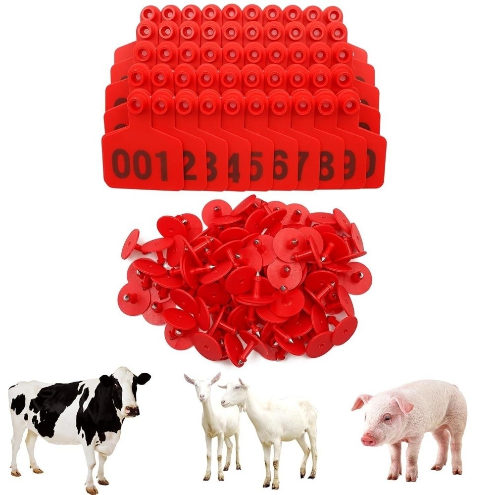 ป้ายหูวัว 100 ชิ้น หมายเลข 001 - Cattle Ear Tag Applicator บทวิจารณ์และราคา