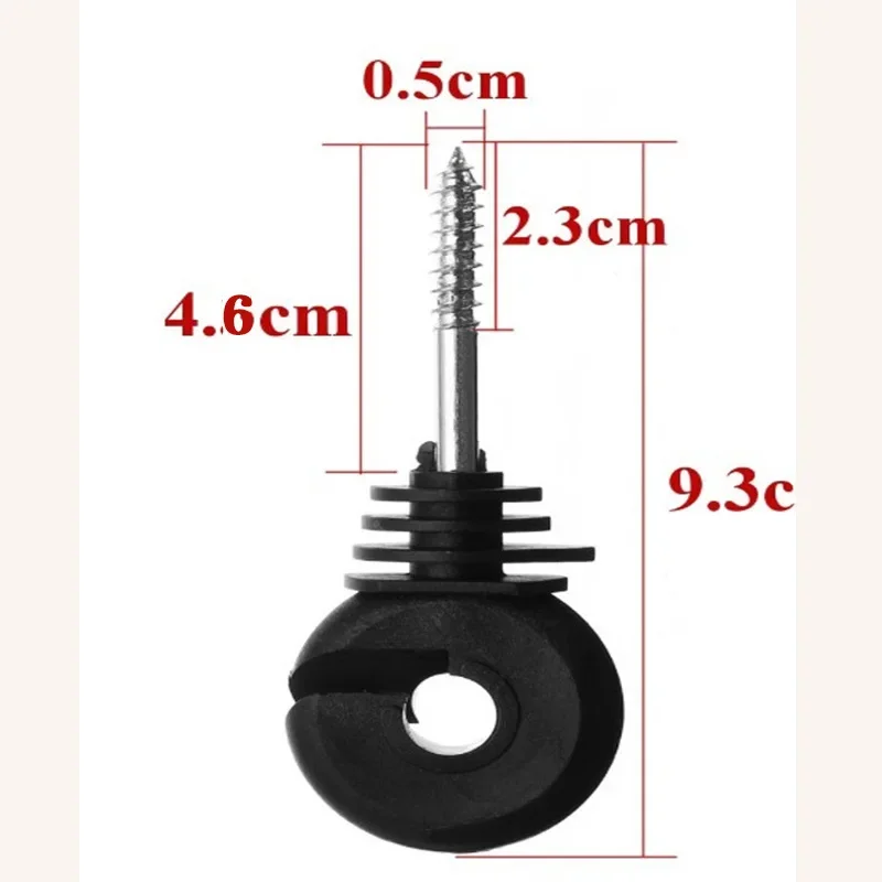 50 ชิ้น ฉนวนรั้วไฟฟ้าแบบขันเกล - Electric Fence Insulator Post บทวิจารณ์และราคา