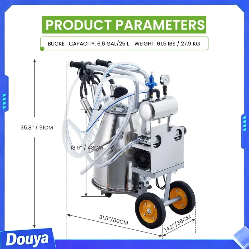 เครื่องรีดนมไฟฟ้าสำหรับวัวและแ - Goat Milking Machine Portable บทวิจารณ์และราคา
