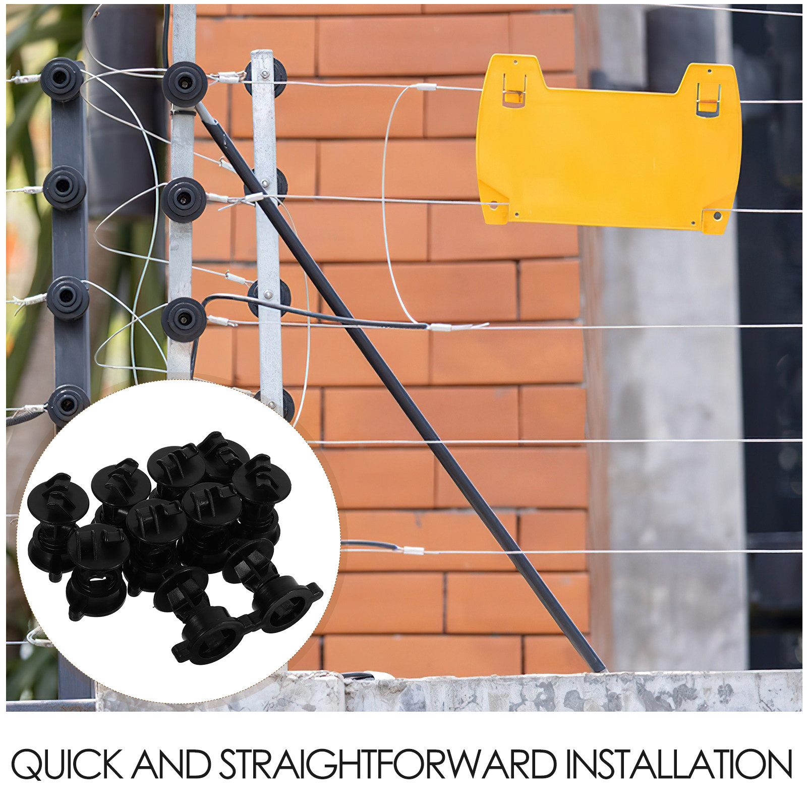 ฉนวนรั้วไฟฟ้าแบบกลม 10 ชิ้น อุ - Electric Fence Insulator Post บทวิจารณ์และราคา