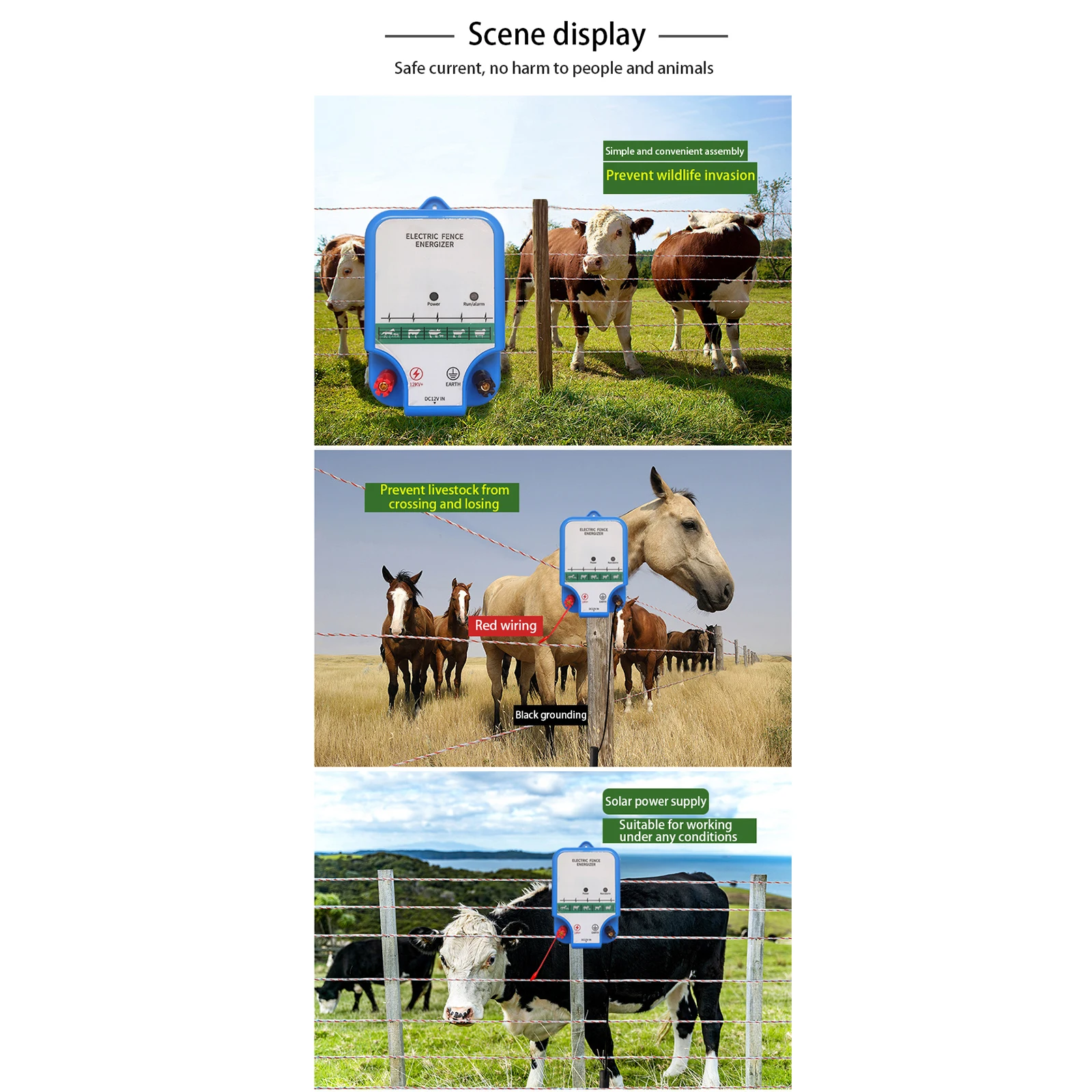 ใหม่ 8KM รั้วไฟฟ้า Energizer 1 - Livestock Fence Energizer 12V บทวิจารณ์และราคา