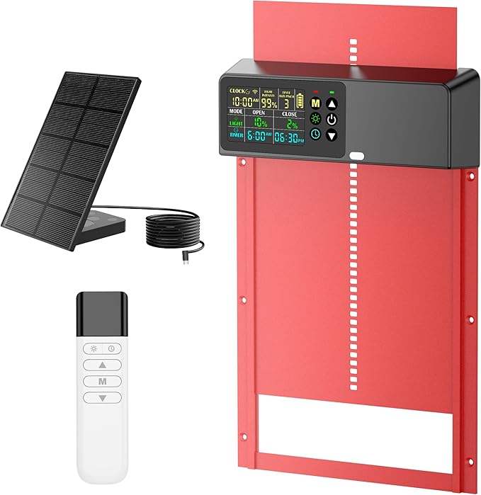 เครื่องเปิดประตูเลี้ยงไก่อัตโน - Automatic Chicken Door Opener Solar บทวิจารณ์และราคา