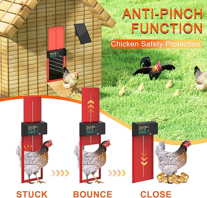 เครื่องเปิดประตูเลี้ยงไก่อัตโน - Automatic Chicken Door Opener Solar บทวิจารณ์และราคา