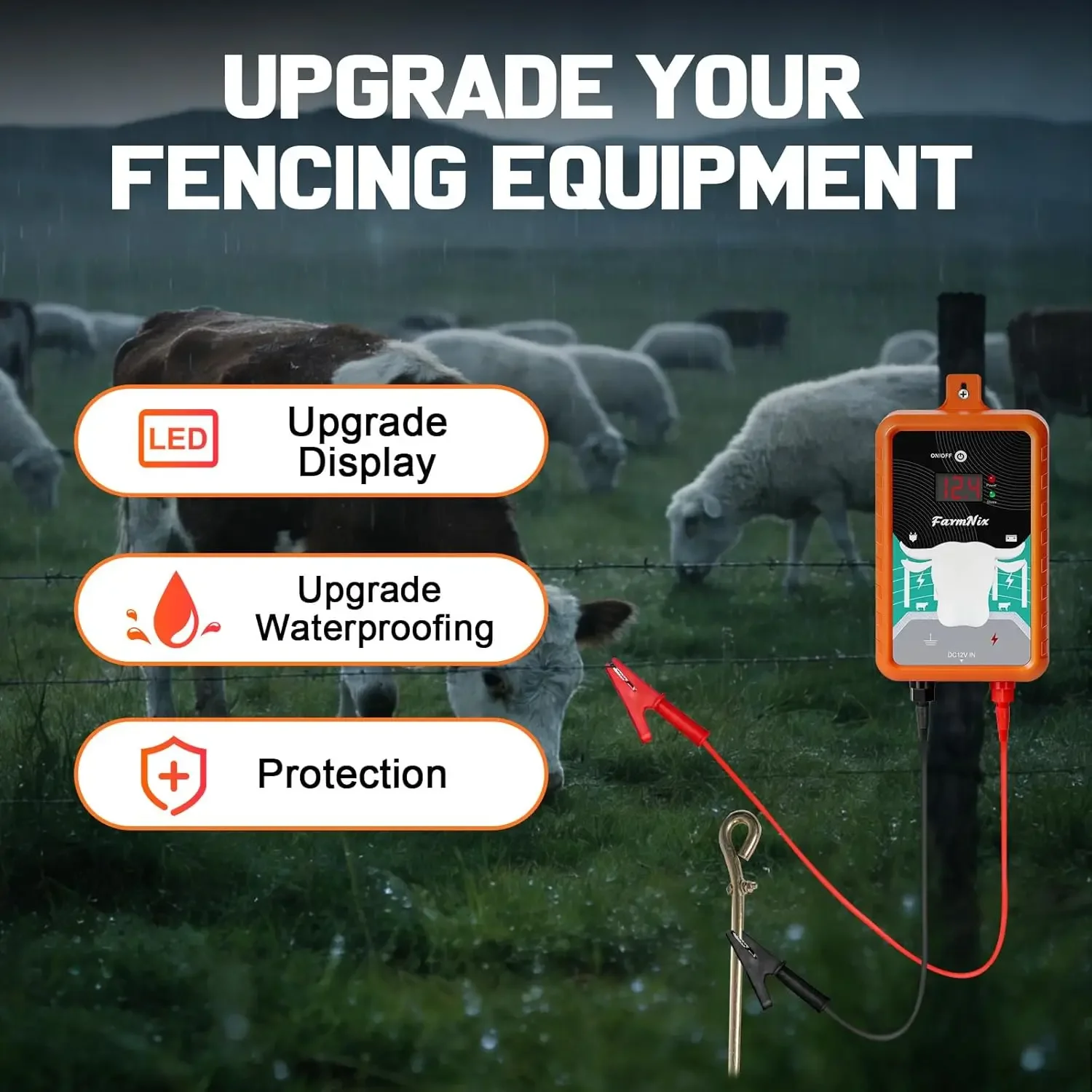 เครื่องจ่ายไฟรั้วไฟฟ้า 15 ไมล์ - Livestock Fence Energizer 12V บทวิจารณ์และราคา