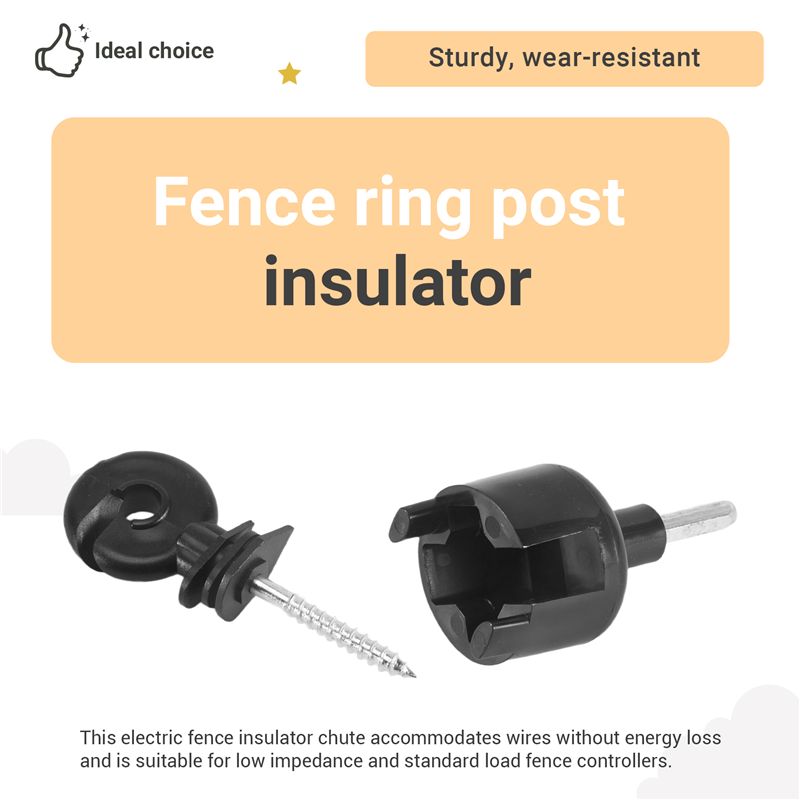 AT63-ฉนวนรั้วไฟฟ้า แหวนฉนวนรั้ - Electric Fence Insulator Post บทวิจารณ์และราคา