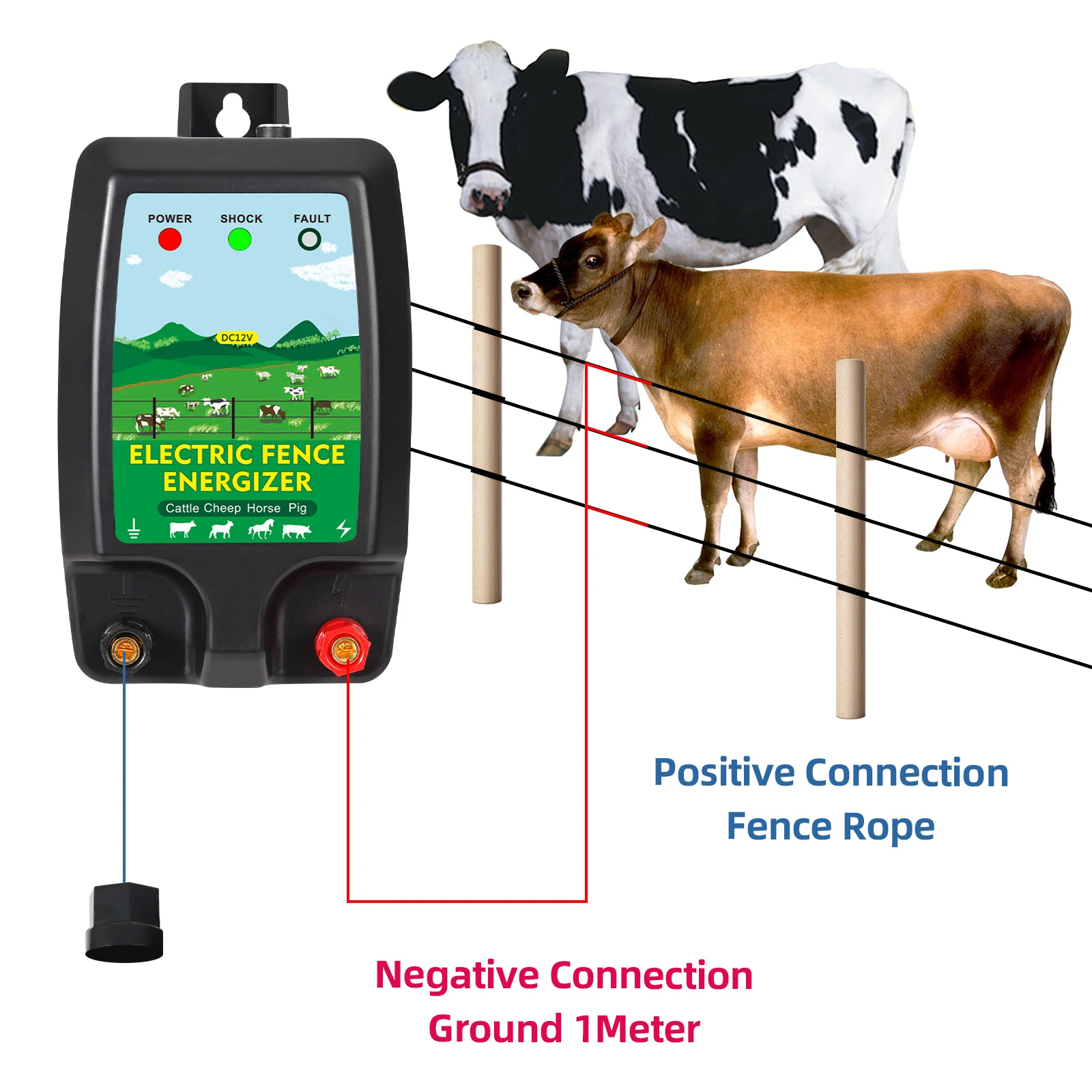 เครื่องควบคุมแรงดันไฟฟ้าสูงสำห - Livestock Fence Energizer 12V บทวิจารณ์และราคา