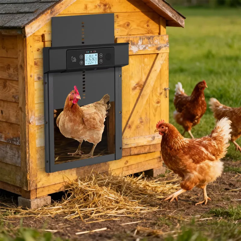 ประตูเล้าไก่แบบอัตโนมัติอัจฉริ - Automatic Chicken Door Opener Solar บทวิจารณ์และราคา