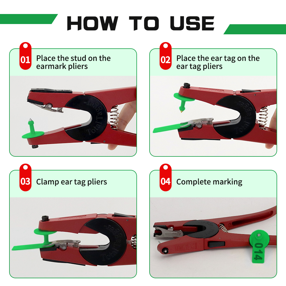 คีมติดป้ายหูแกะ 100 ชิ้น รุ่น  - Cattle Ear Tag Applicator บทวิจารณ์และราคา