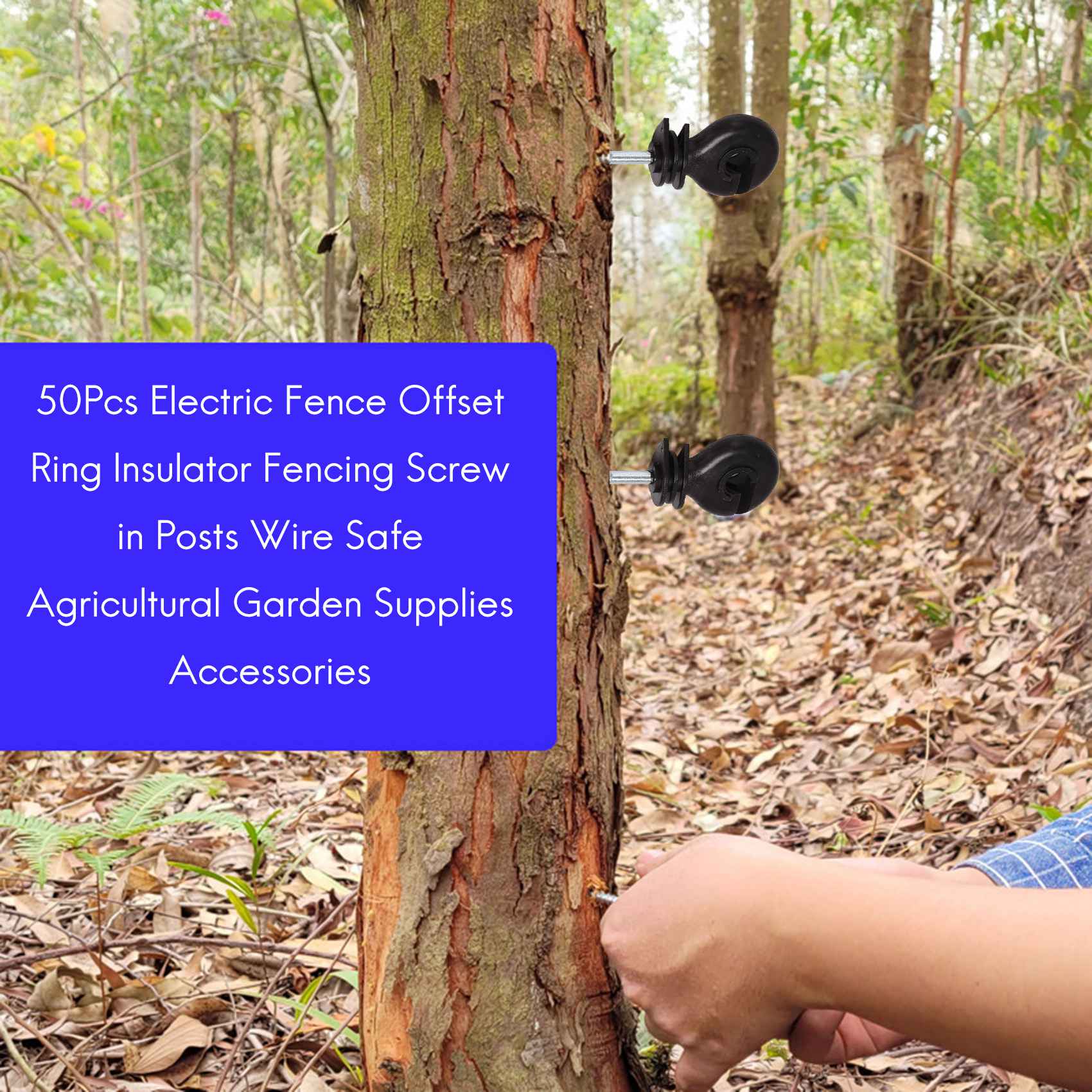 GTS ชุด 50 ชิ้น ฉนวนวงแหวนสำหร - Electric Fence Insulator Post บทวิจารณ์และราคา