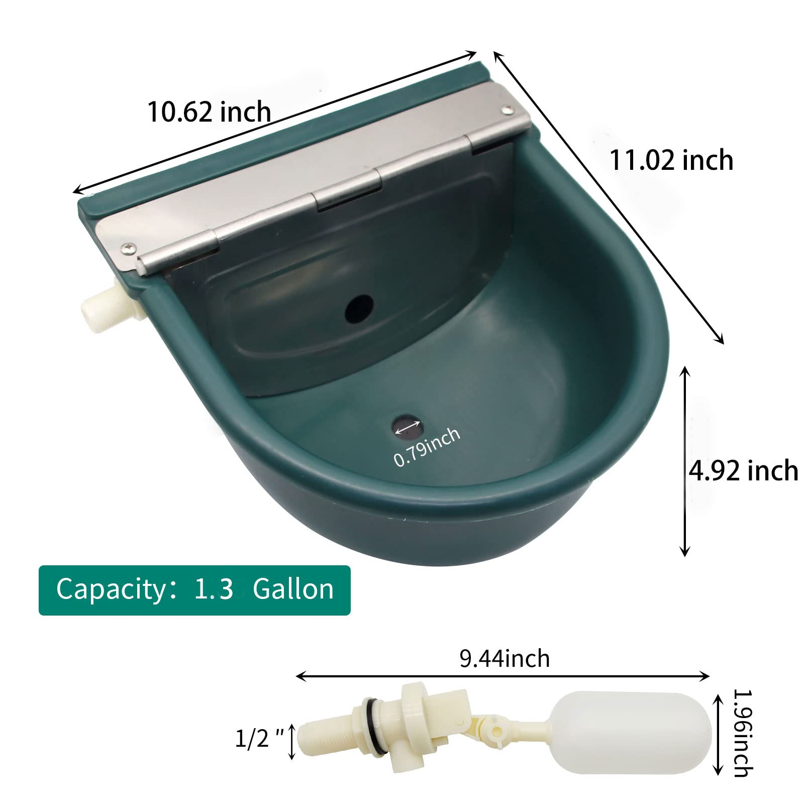 ชามน้ำอัตโนมัติสำหรับปศุสัตว์  - Livestock Water Trough Float Valve บทวิจารณ์และราคา