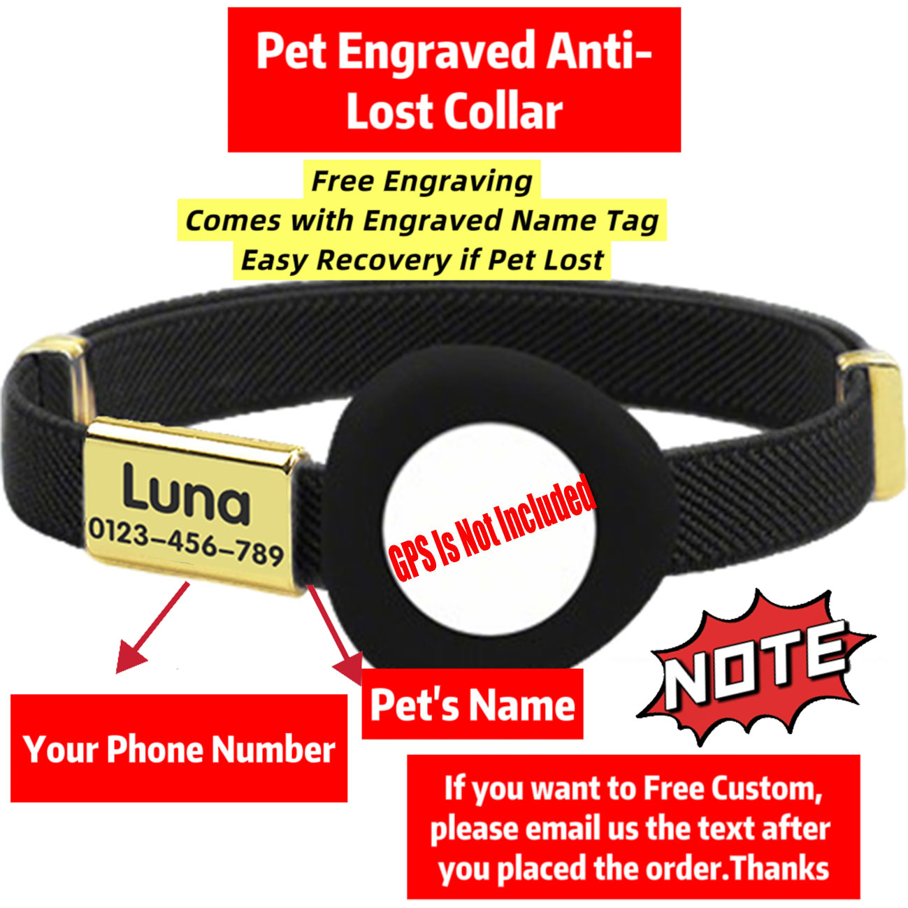 ปลอกคอสัตว์เลี้ยงแบบปรับแต่งได - Gps Tracker Cattle Collar บทวิจารณ์และราคา